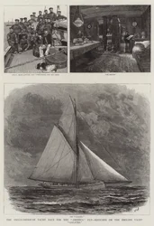 The Anglo-American Yacht Race for the America Cup, Sketches on the English Yacht Galatea